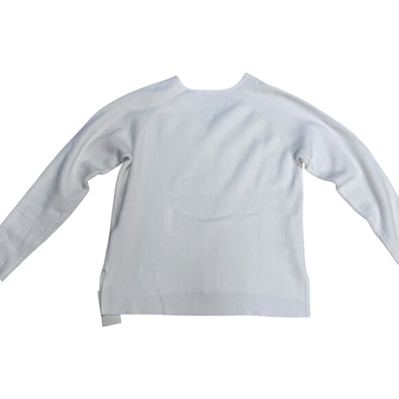 NWT Halara White Ribbed Knit Sweater XS - Picture 2 of 5